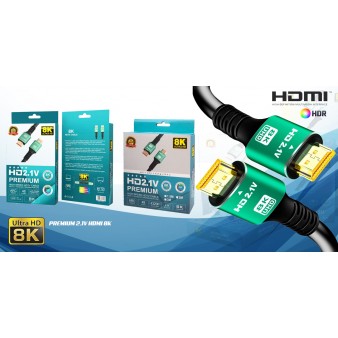 FTT1-090 GOLD HDMI-HDMI 10M 2.1Version